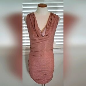 Sundays Metallic Rose Sleeveless Maddox Dress Sz S NWT